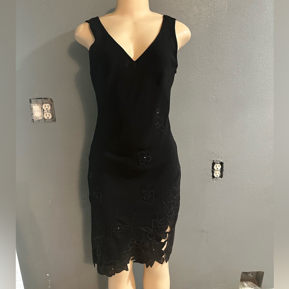 Dollar midi black dress
